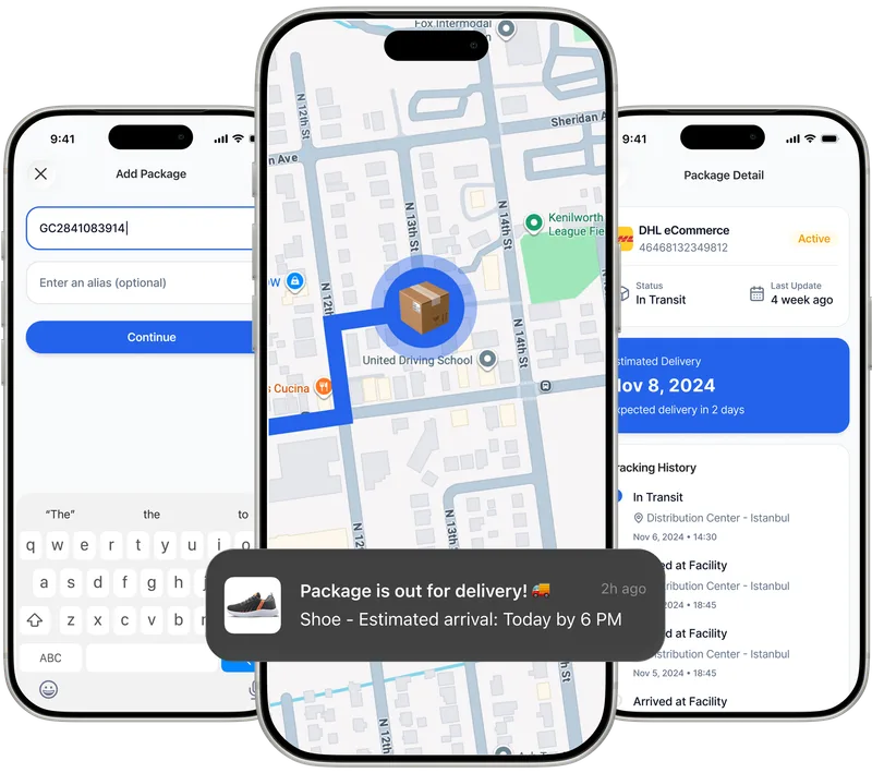 Paxlo app – package tracking